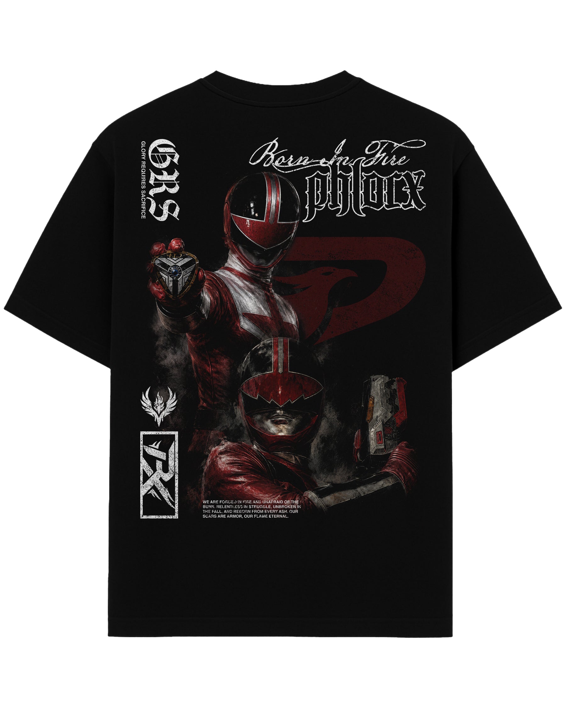 [Limited Edition] 'Guardians of the Grid: The Crimson Chronoguard' Heavyweight T-Shirt