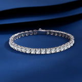 Top D Color Moissanite Tennis Bracelet - 100% 925 Sterling Silver